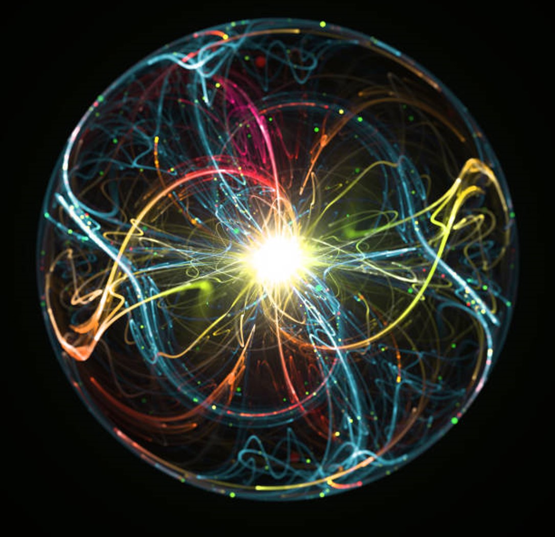 Glowing digital energy sphere representing connectivity and brand power
